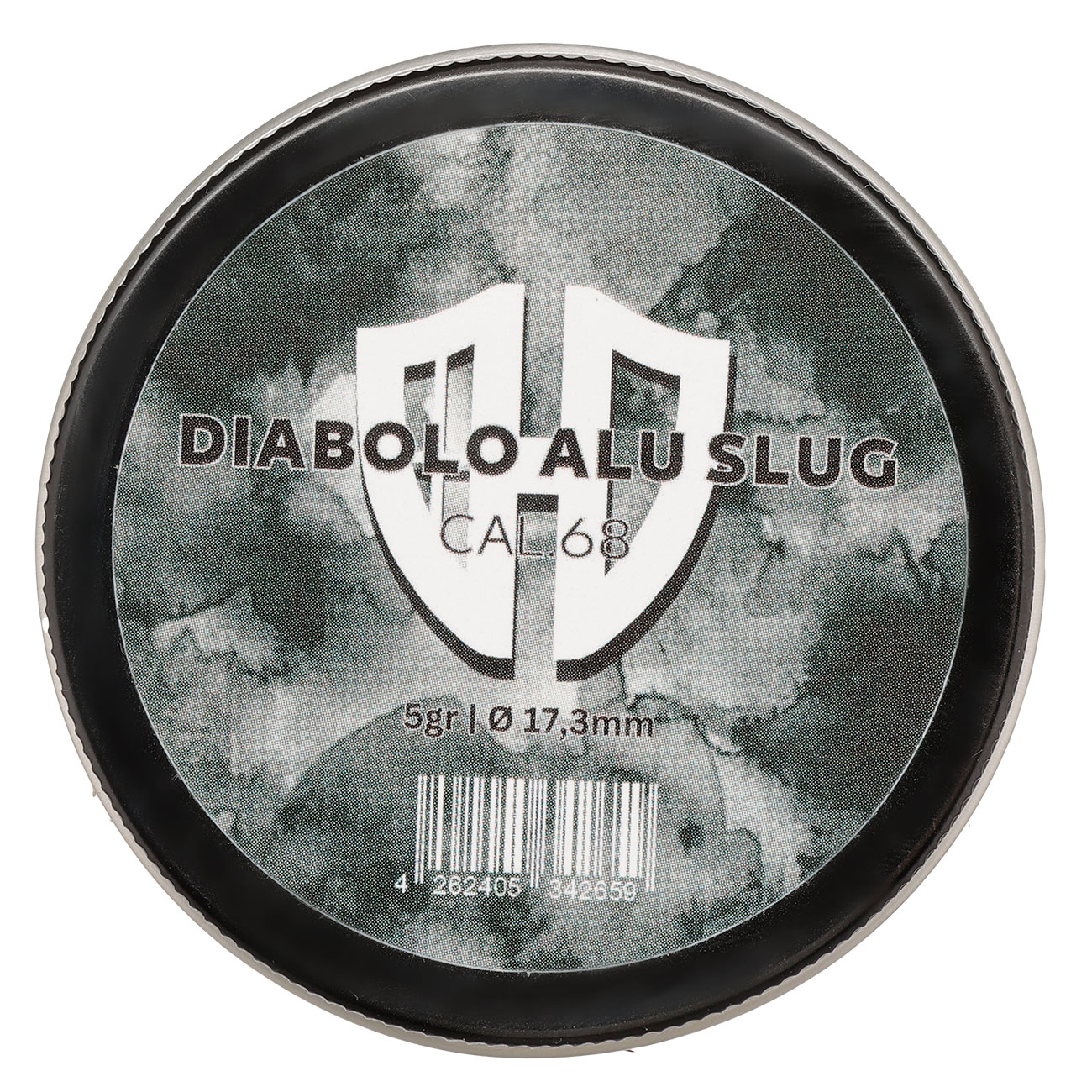 Diabolo Slug CNC Aluminiumgeschosse Kaliber .68 fr TR68 / HDR68 silber 10er Dose Bild 3