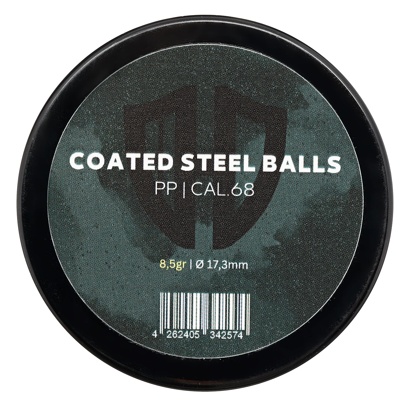 Coated Steel Balls Kaliber .68 mit Kunststoffmantel 8,5g oliv 20er Dose Bild 3