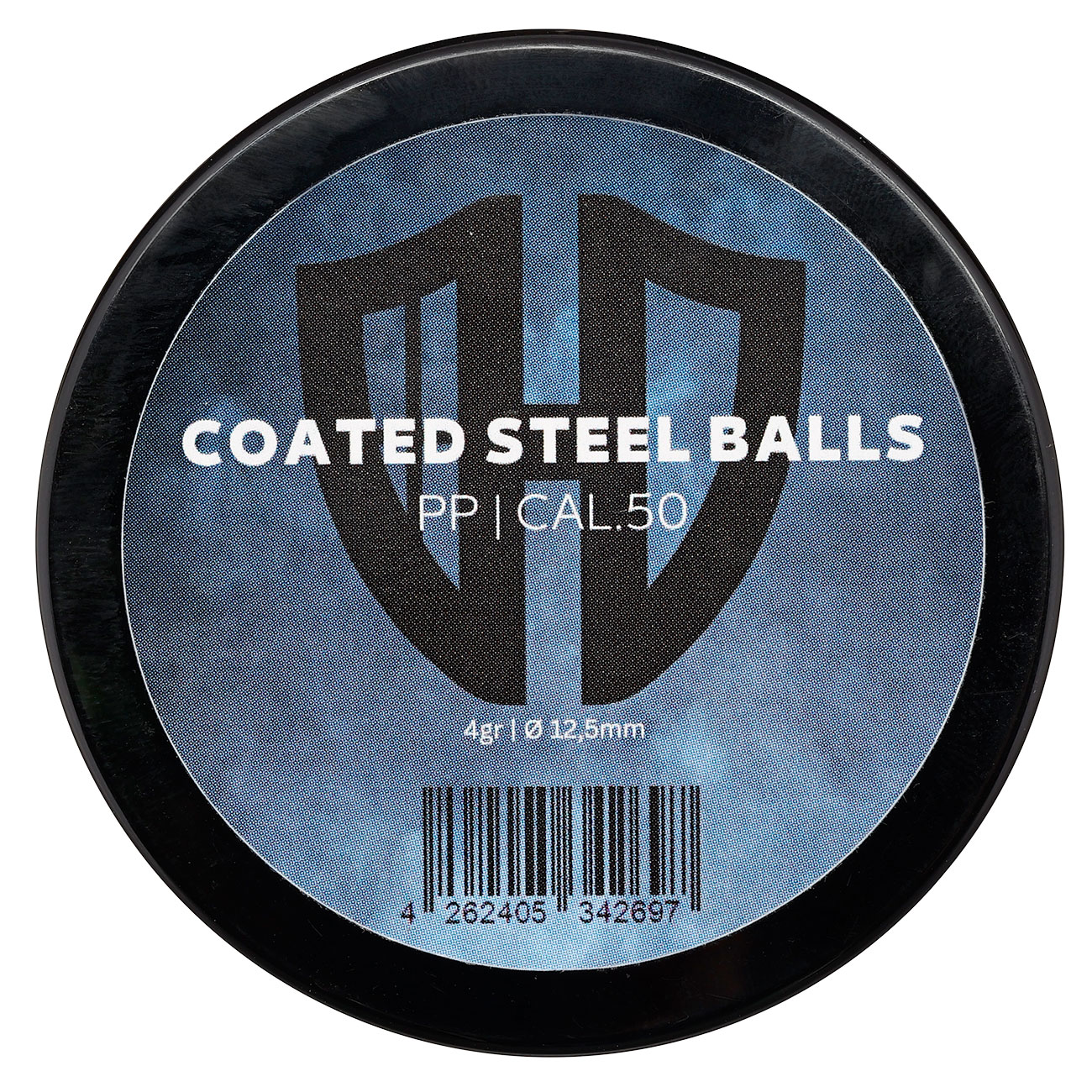 Coated Steel Balls Kaliber .50 mit Kunststoffmantel 4,0g schwarz 50er Dose Bild 3