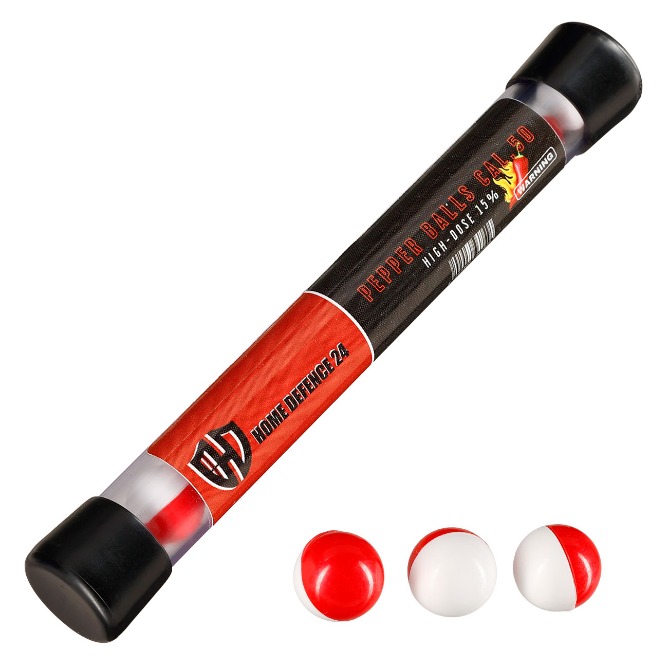 Pepper Balls / Pfefferkugeln High Dosis 15% Kaliber .50 - 10 Stck