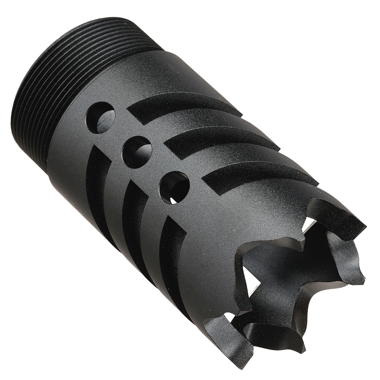 Glasbreaker Muzzle Flash-Hider CNC Aluminium f. AEA HP MAX 1 / 2 Luftgewehr schwarz Bild 1
