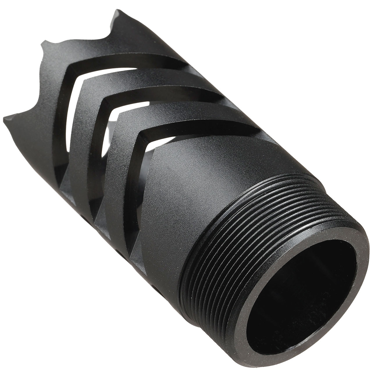 Glasbreaker Muzzle Flash-Hider CNC Aluminium f. AEA HP MAX 1 / 2 Luftgewehr schwarz Bild 3