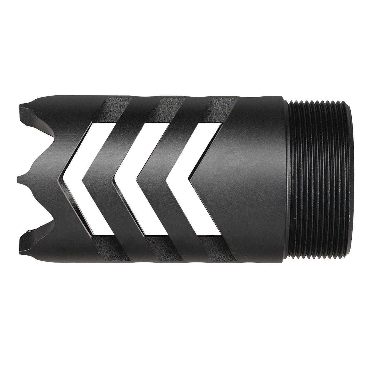 Glasbreaker Muzzle Flash-Hider CNC Aluminium f. AEA HP MAX 1 / 2 Luftgewehr schwarz Bild 5