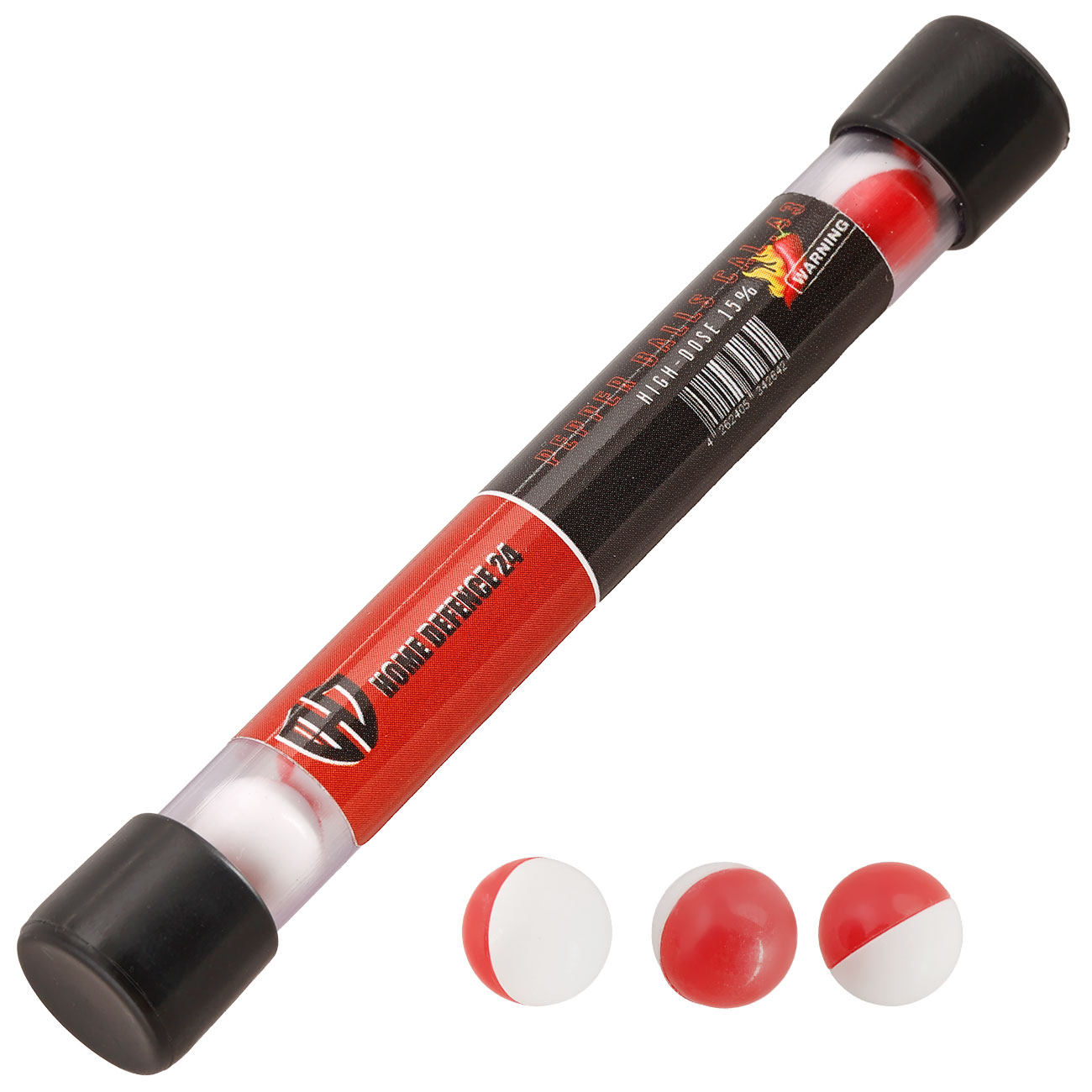 Pepper Balls / Pfefferkugeln High Dosis 15% Kaliber .43 - 10 Stck