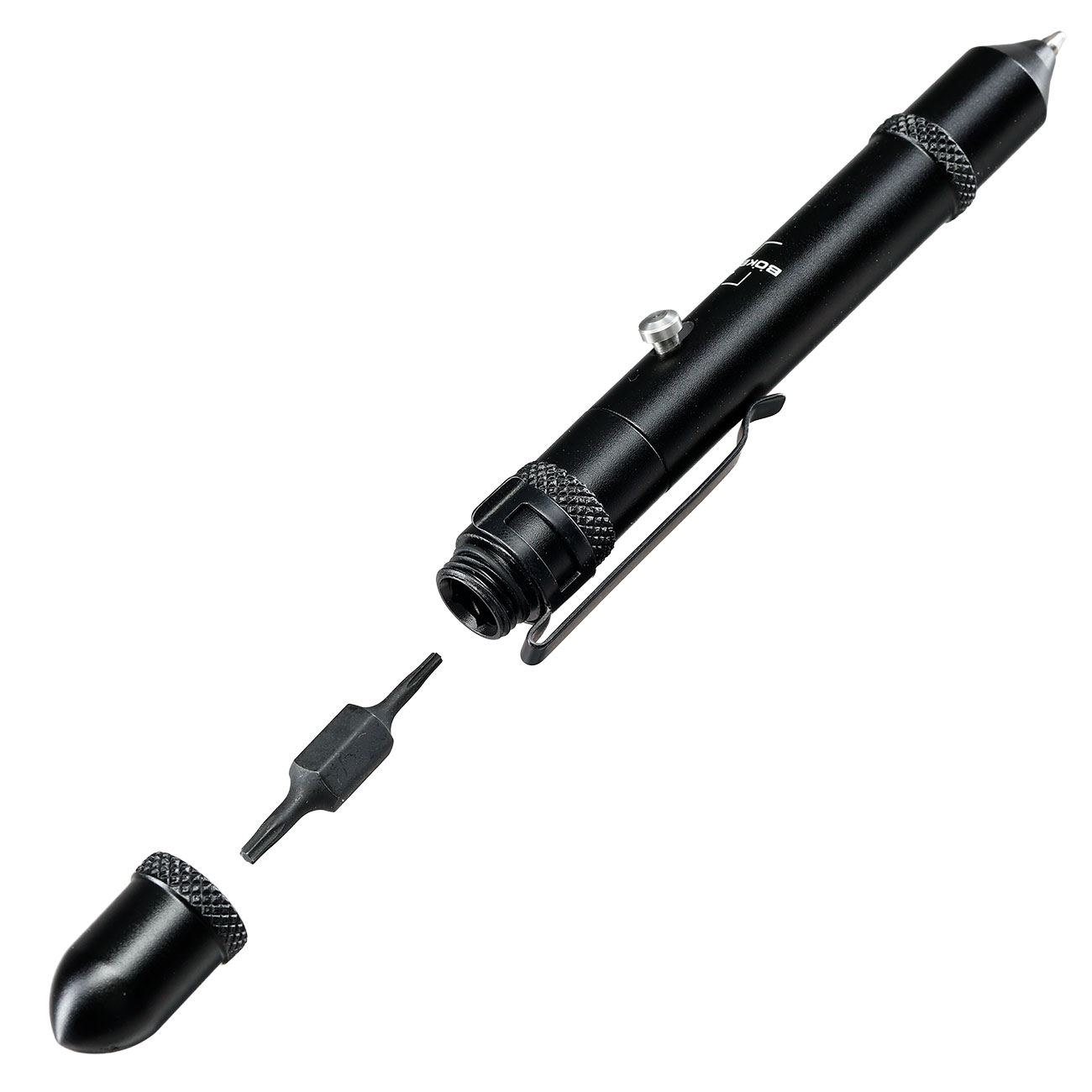 Bker Plus Tactical Aluminium Bit Pen mit T6 / T8 Wechsel-Bit schwarz Bild 4
