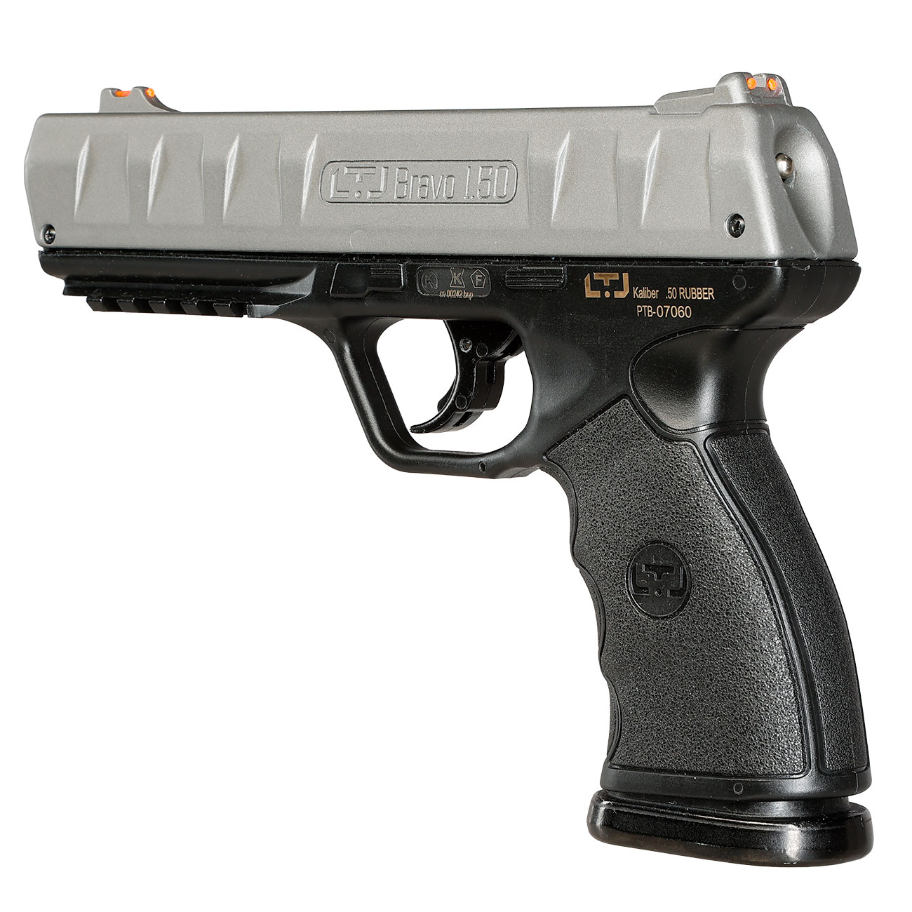 Chiappa LTL Bravo 1.50 mit Metallschlitten CO2-RAM Pistole Kal. .50 schwarz / grau Bild 11