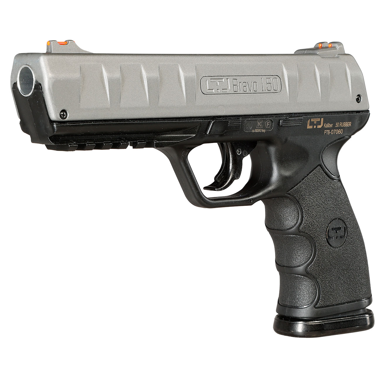 Chiappa LTL Bravo 1.50 mit Metallschlitten CO2-RAM Pistole Kal. .50 schwarz / grau Bild 2