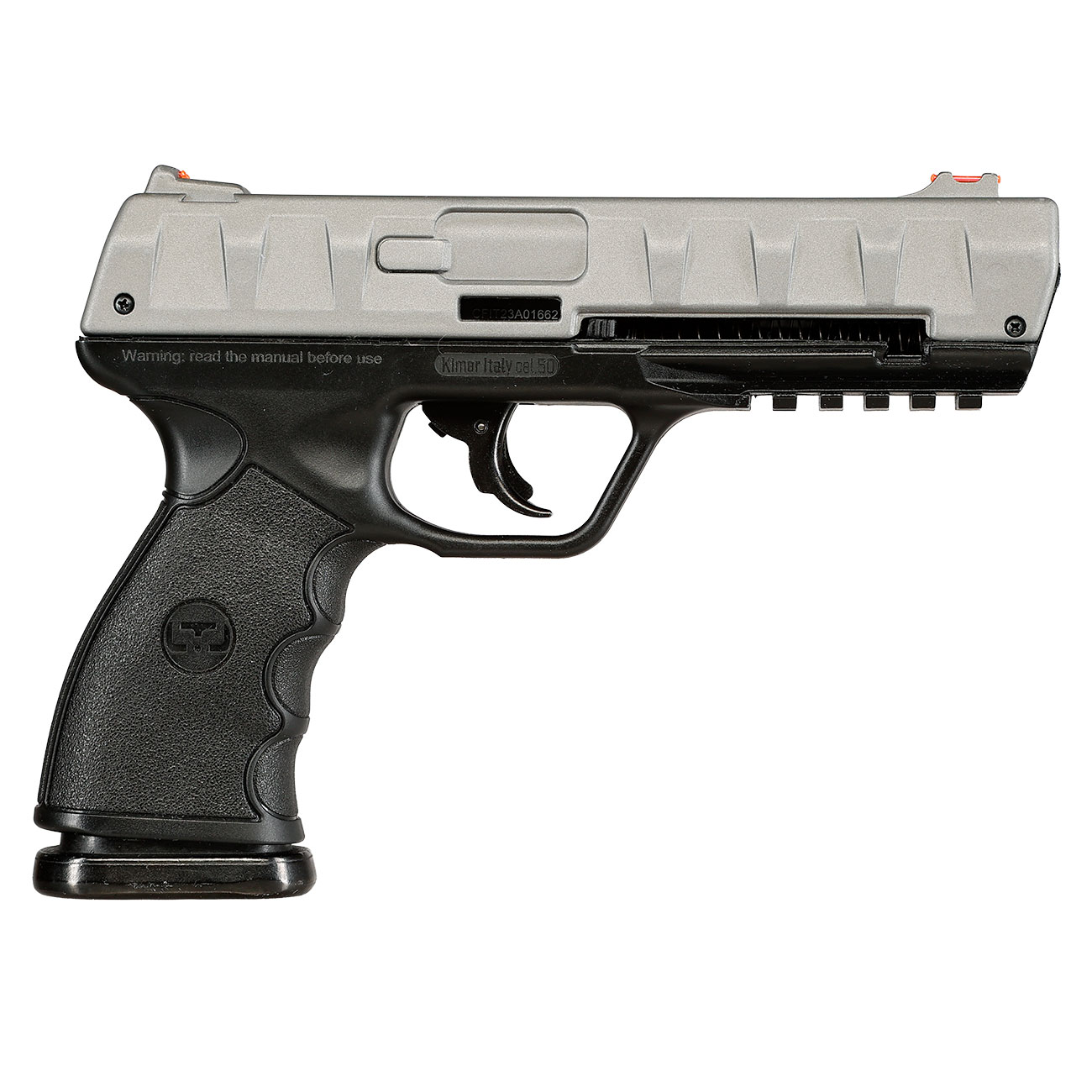 Chiappa LTL Bravo 1.50 mit Metallschlitten CO2-RAM Pistole Kal. .50 schwarz / grau Bild 4