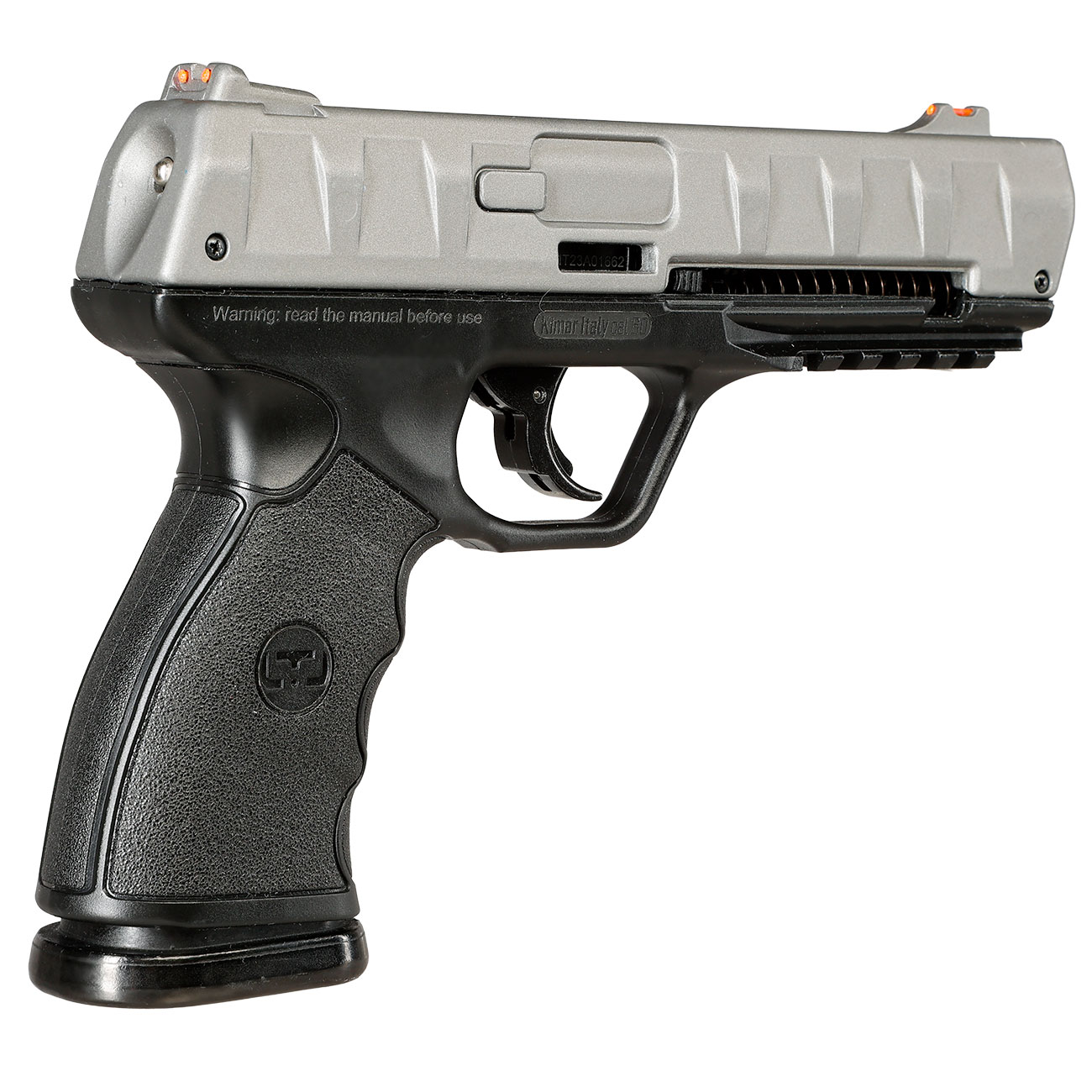 Chiappa LTL Bravo 1.50 mit Metallschlitten CO2-RAM Pistole Kal. .50 schwarz / grau Bild 5