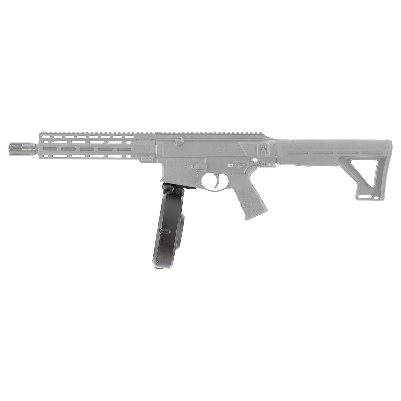 T4E TC 68 / P2P HDC 68 CO2 RAM Gewehr Trommelmagazin Kal. .68 40 Schuss schwarz Bild 6