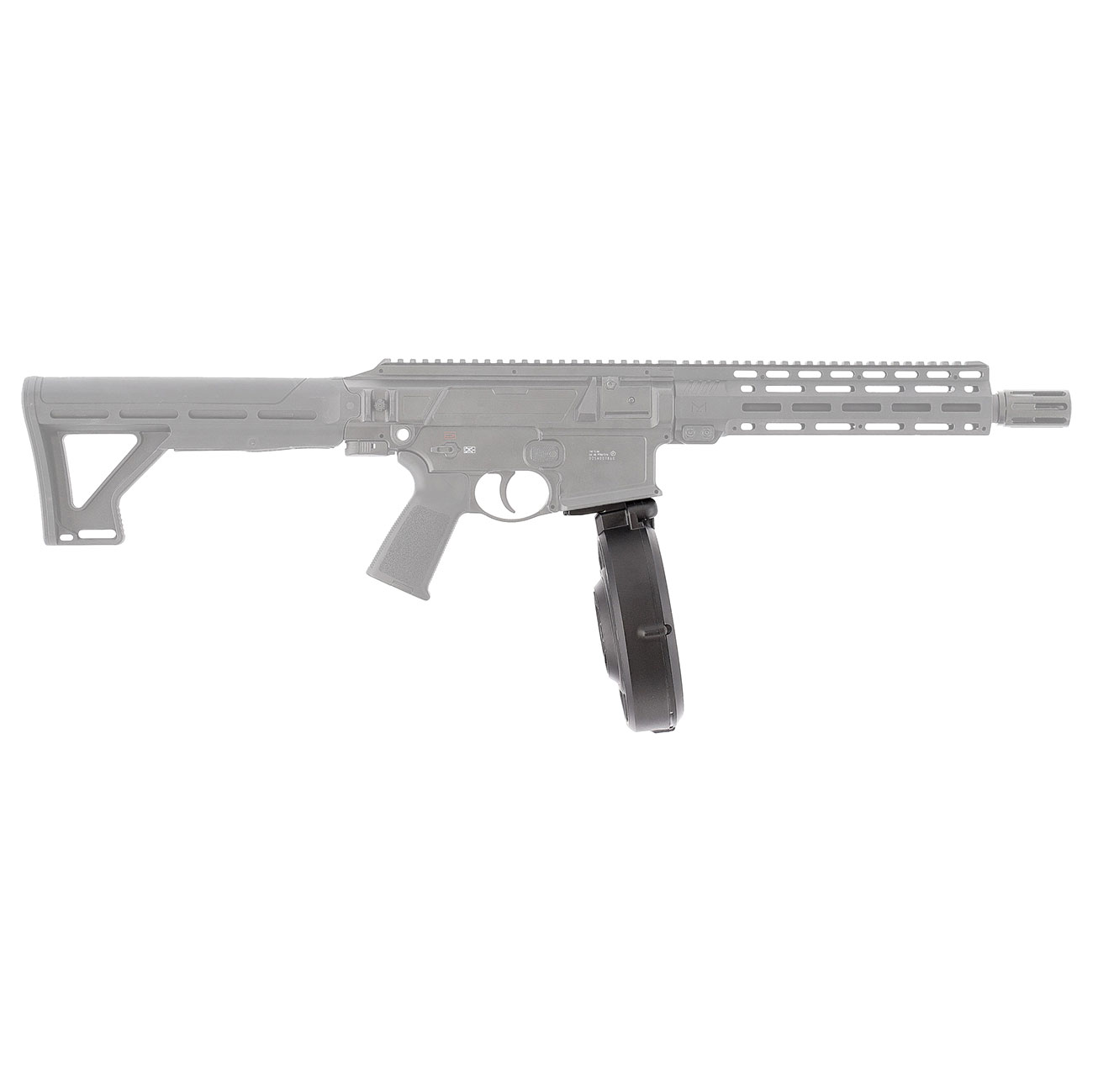 T4E TC 68 / P2P HDC 68 CO2 RAM Gewehr Trommelmagazin Kal. .68 40 Schuss schwarz Bild 7