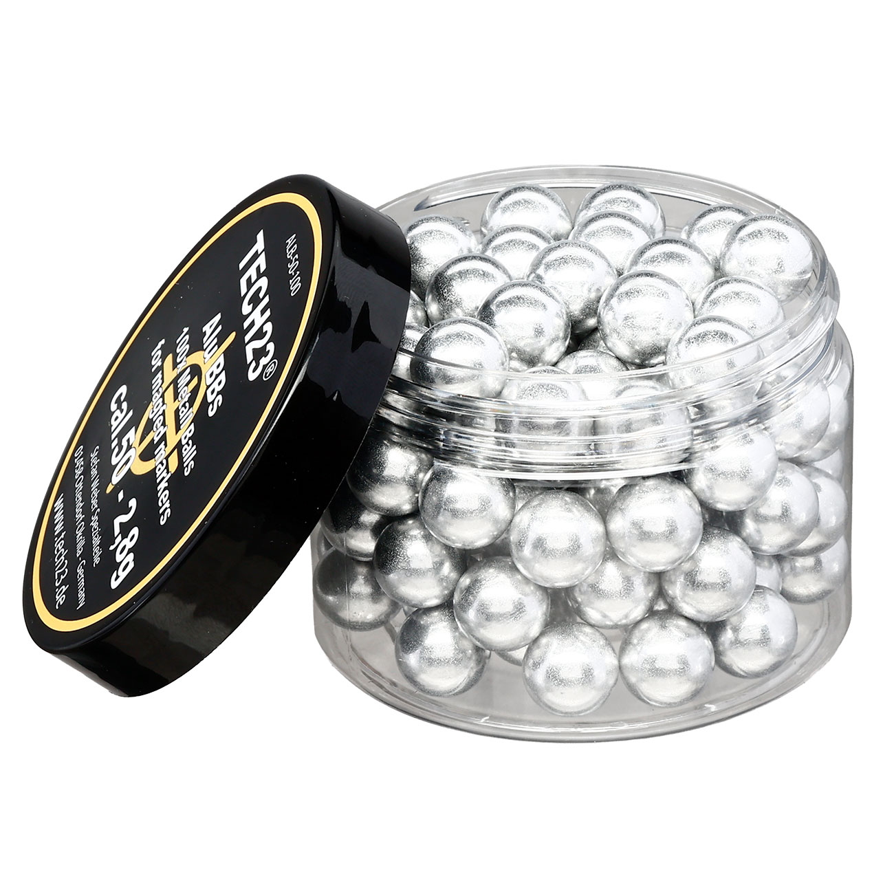 Tech23 Aluminium Kugeln 2,8g Kaliber .50 silber 100er Dose Bild 2