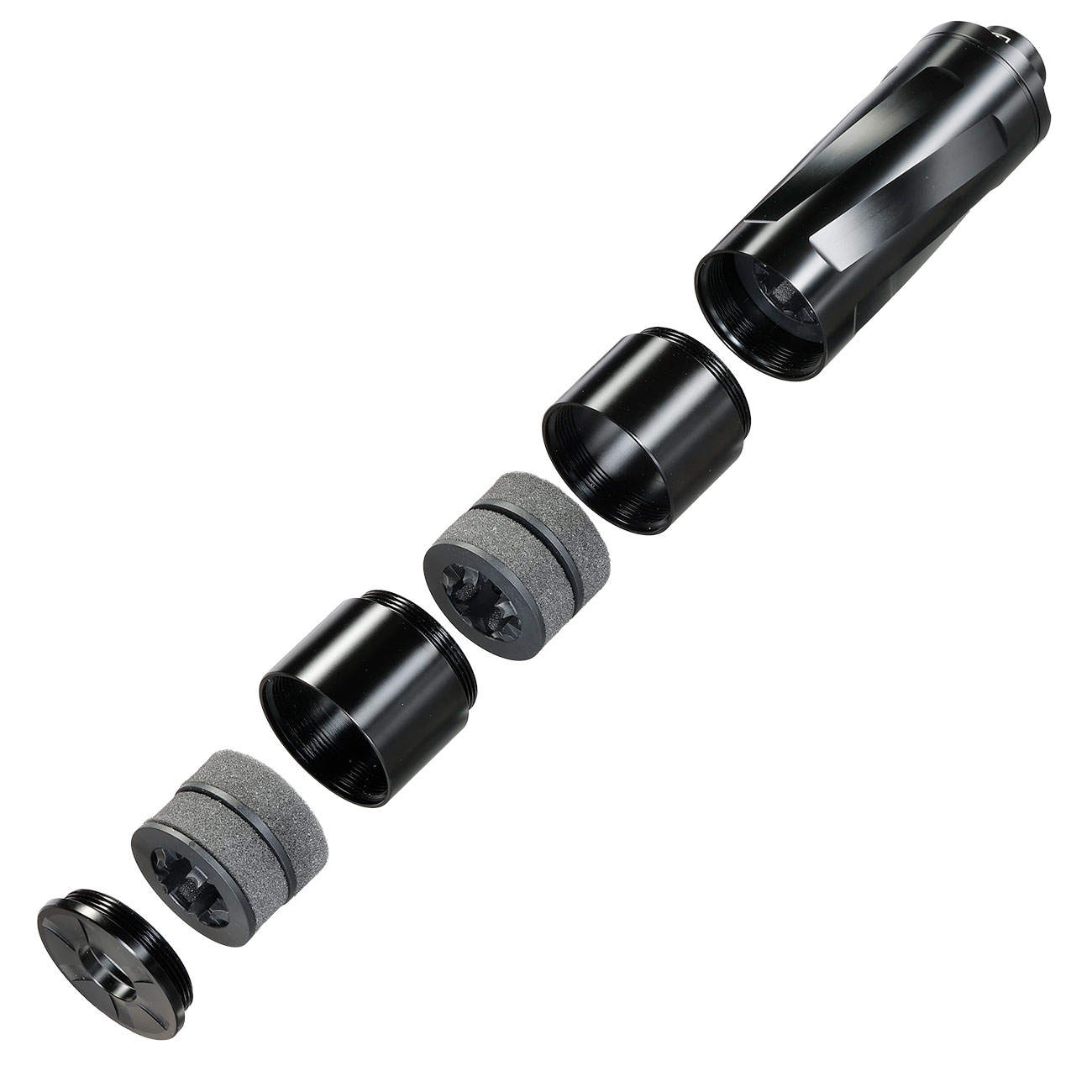 T4E MSD 68 Modular Sound Device 68 5-in-1 Schalld�mpfer f�r T4E Kaliber .68 RAM Waffen schwarz Bild 7