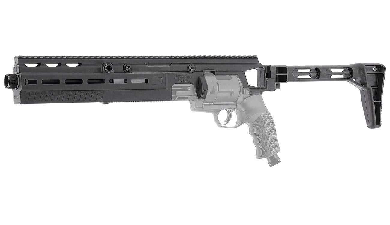 T4E Carbine Conversion Kit TR 68 schwarz f�r TR 68 und HDR 68 CO2 RAM Revolver