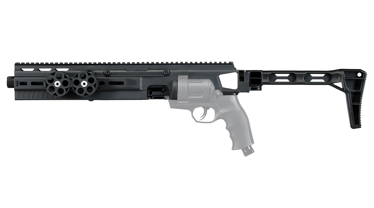 T4E Carbine Conversion Kit TR 68 schwarz f�r TR 68 und HDR 68 CO2 RAM Revolver