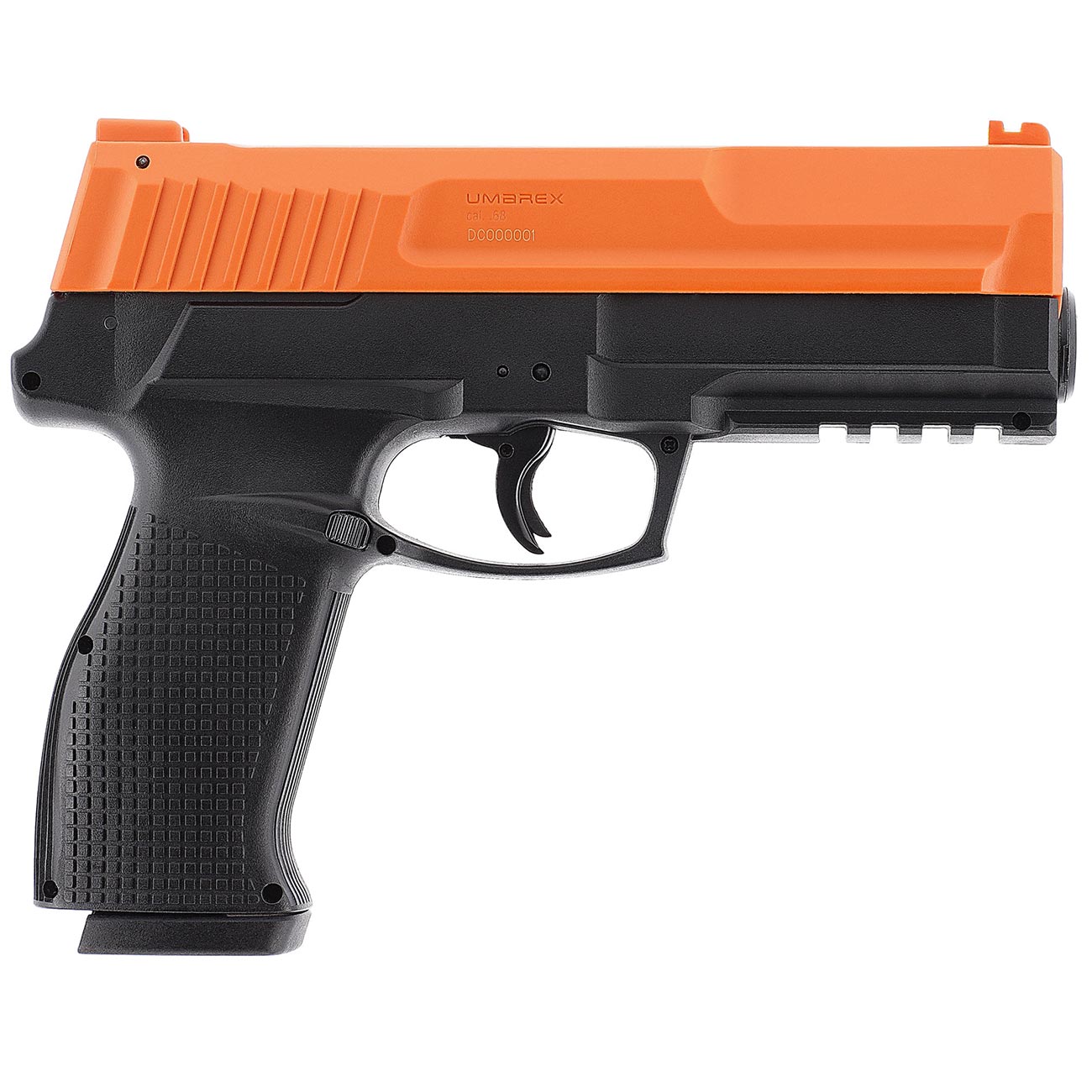 P2P Secure 68P CO2-RAM Pistole Kal. .68 im Komplettset mit Softkoffer orange / schwarz Bild 3