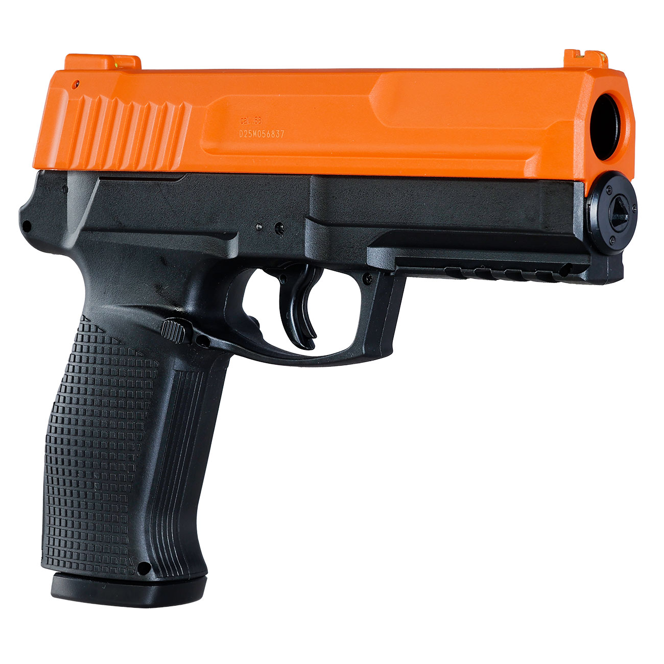 P2P Secure 68P CO2-RAM Pistole Kal. .68 im Komplettset mit Softkoffer orange / schwarz Bild 8