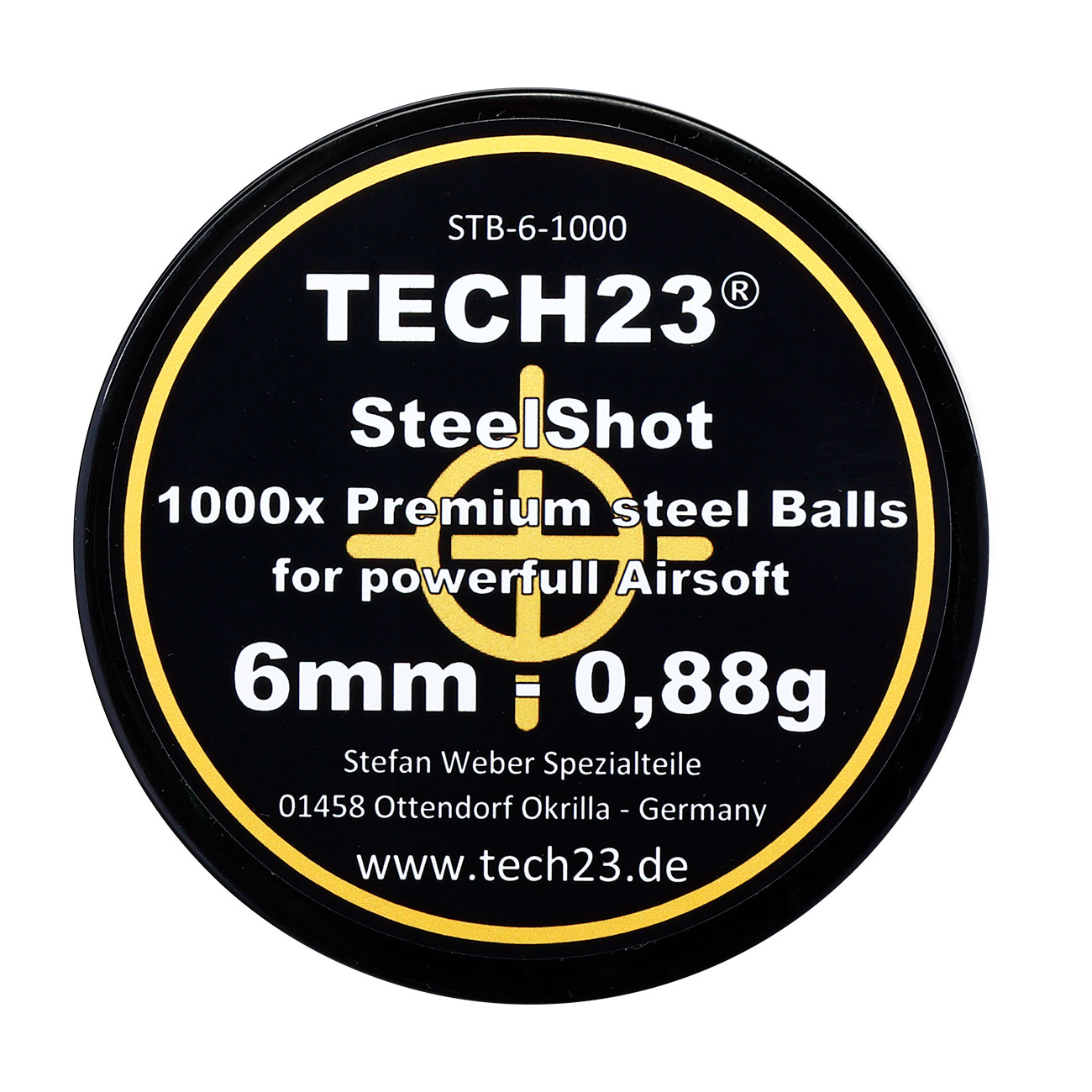 Tech23 Chromstahlkugeln 0,88g Kaliber 6 mm BB silber 1000er Dose Bild 3