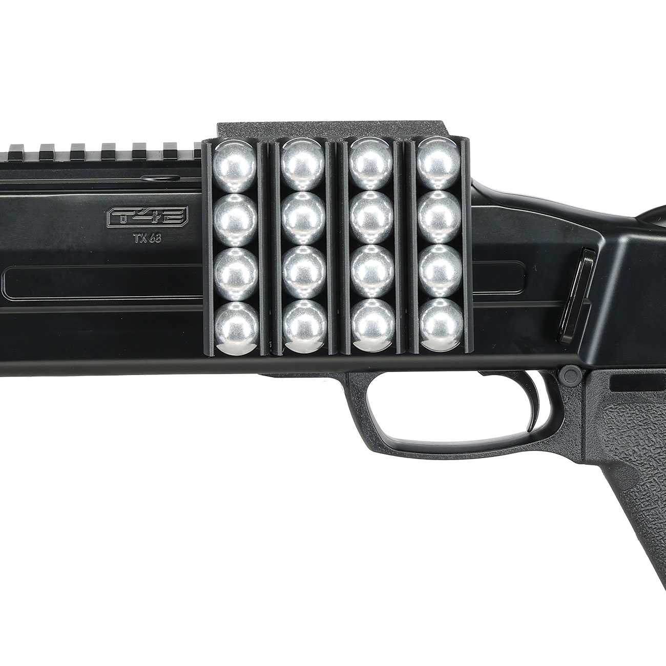 Munitionshalter Exclusive Ammo Holder 16 Balls schwarz f. HDX68 / TR68 / HDB68 / TB68 CO2 RAM Shotgun Kal. .68 Bild 6