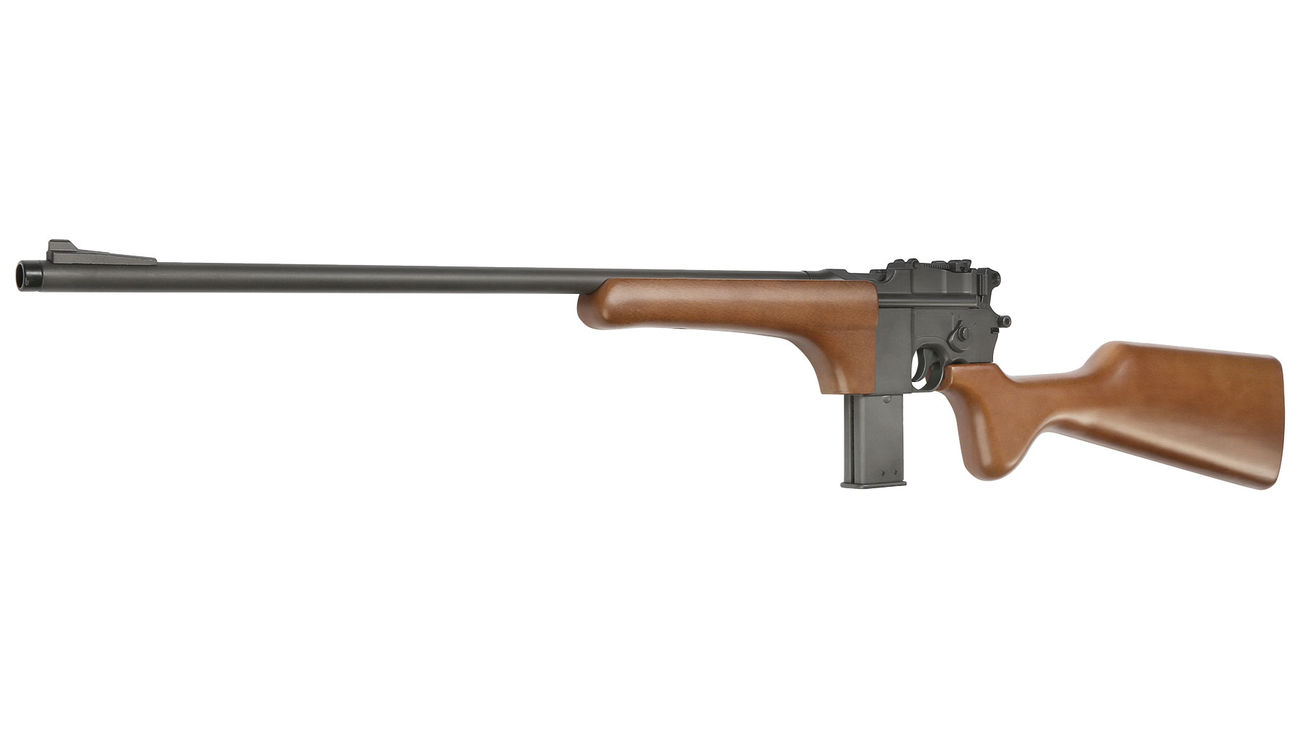 HFC M712 Airsoft Karabiner Vollmetall mit Echtholzschaft Gas NBB 6mm BB grau