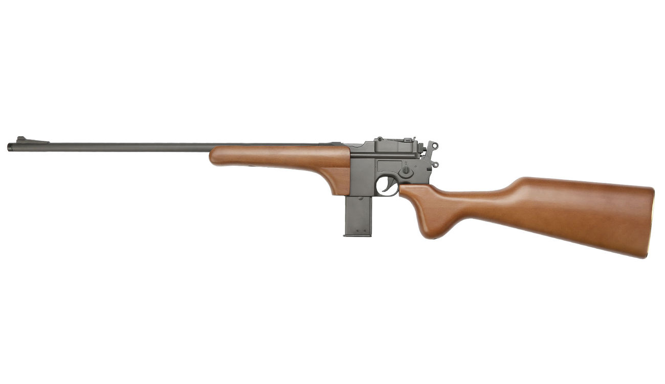 HFC M712 Airsoft Karabiner Vollmetall mit Echtholzschaft Gas NBB 6mm BB grau Bild 1