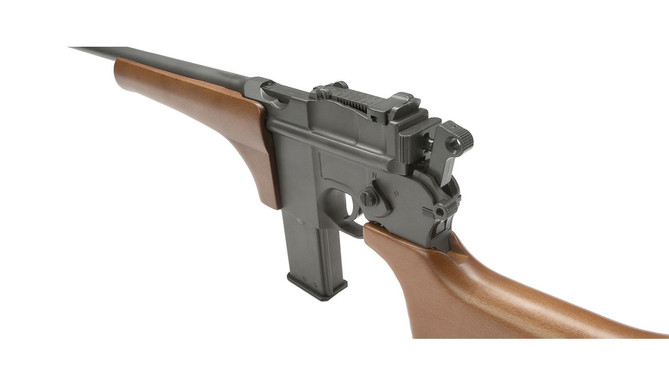 HFC M712 Airsoft Karabiner Vollmetall mit Echtholzschaft Gas NBB 6mm BB grau Bild 6