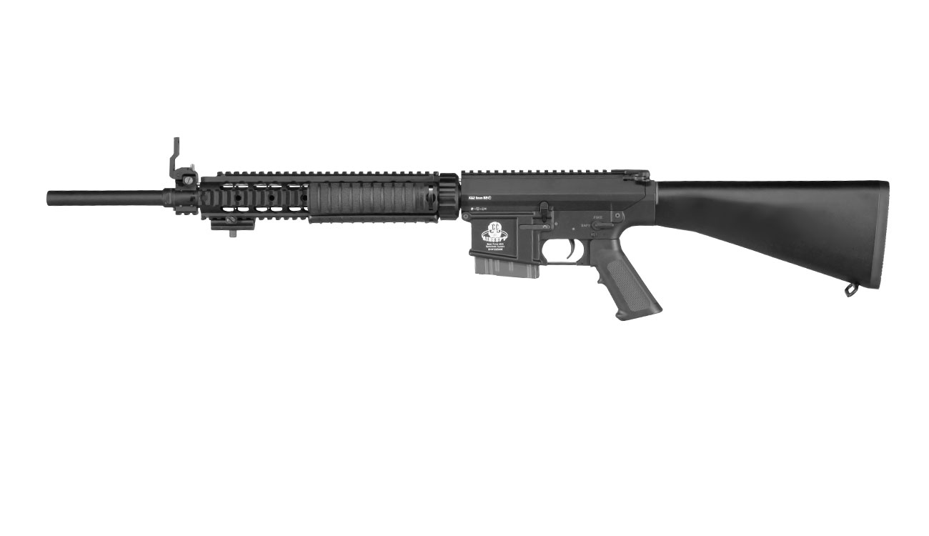 G&G GR25 Sniper Vollmetall S-AEG 6mm BB schwarz inkl. QD Mock Suppressor Bild 1