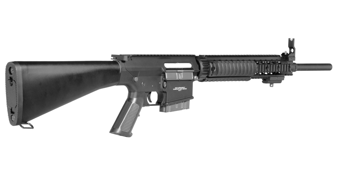G&G GR25 Sniper Vollmetall S-AEG 6mm BB schwarz inkl. QD Mock Suppressor Bild 3
