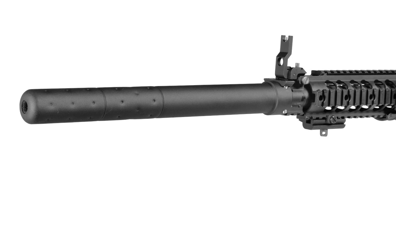 G&G GR25 Sniper Vollmetall S-AEG 6mm BB schwarz inkl. QD Mock Suppressor Bild 7