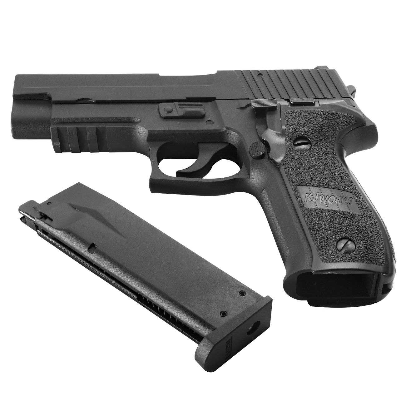 KJ Works KP-01 Vollmetall Gas-Blow-Back 6mm BB schwarz Bild 1