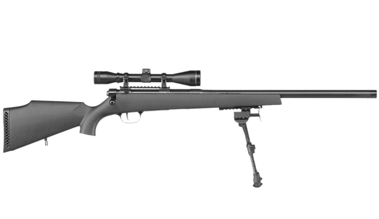 UHC Super X-9 Bolt Action Airsoft Snipergewehr inkl. Zweibein / Zielfernrohr Springer 6mm BB + 3.000 BIO FireBalls Bild 3