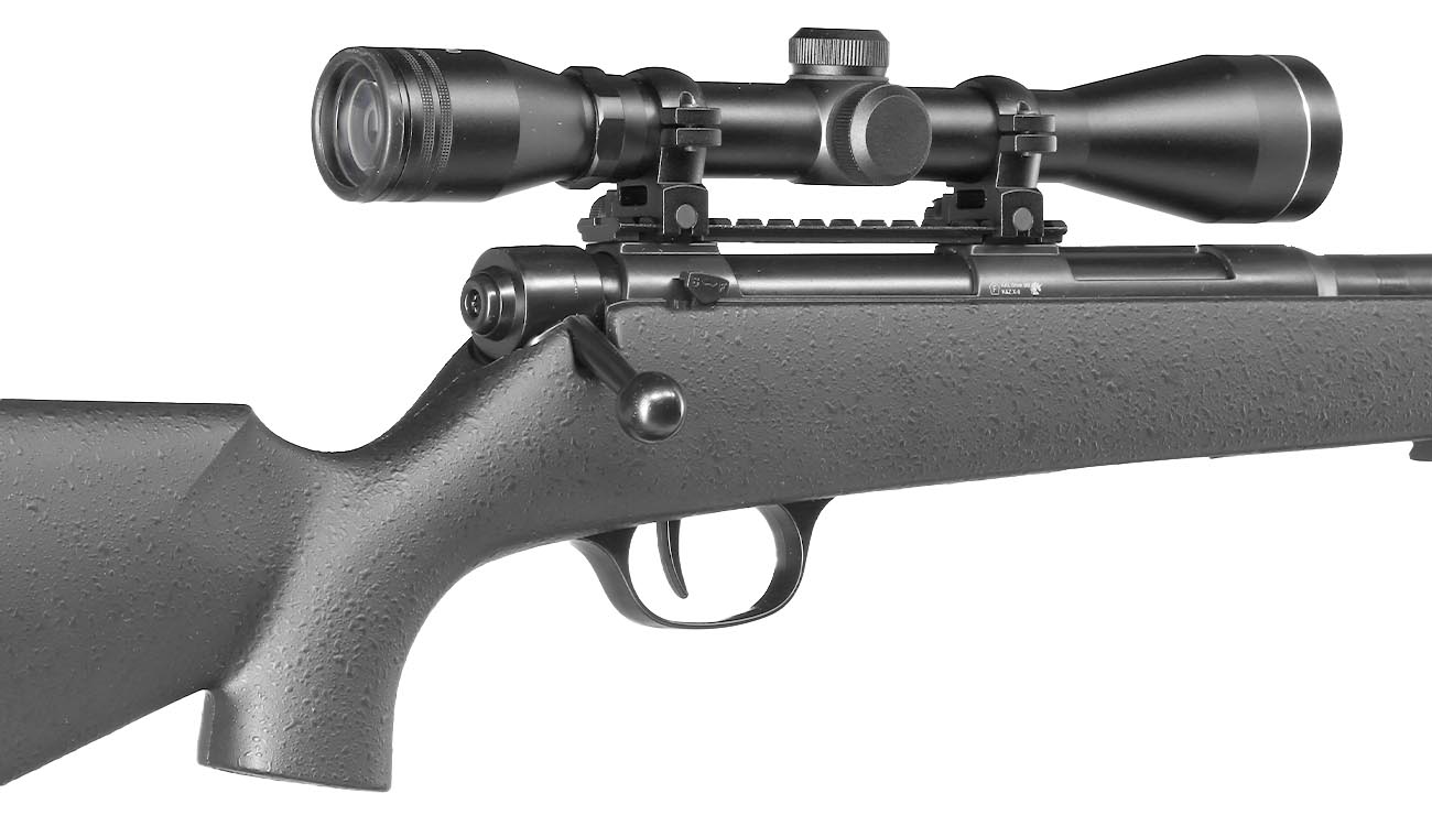 UHC Super X-9 Bolt Action Snipergewehr inkl. Zweibein / Zielfernrohr Springer 6mm BB schwarz Bild 8