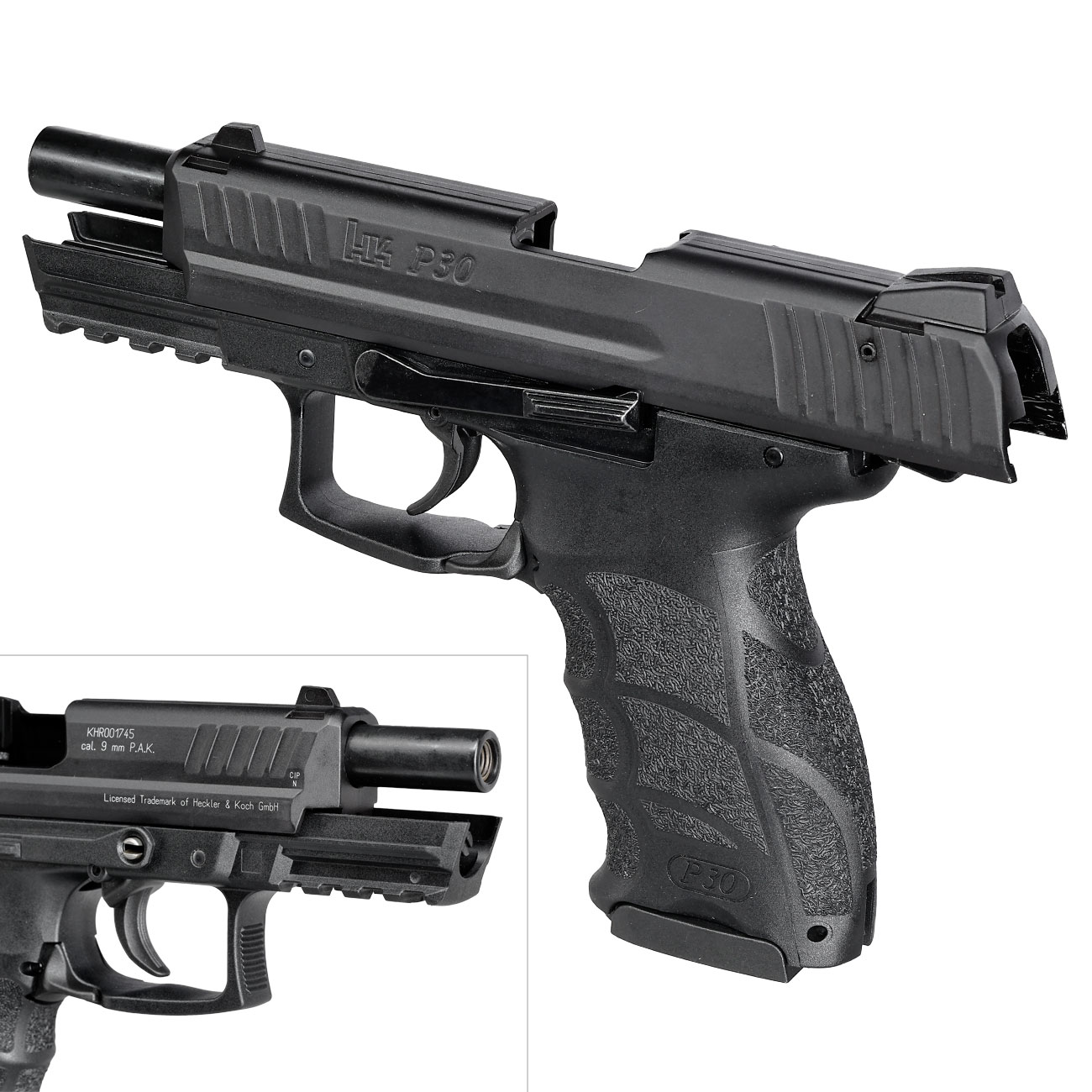 Heckler & Koch P30 Schreckschuss-Pistole 9 mm P.A.K. brniert Bild 8