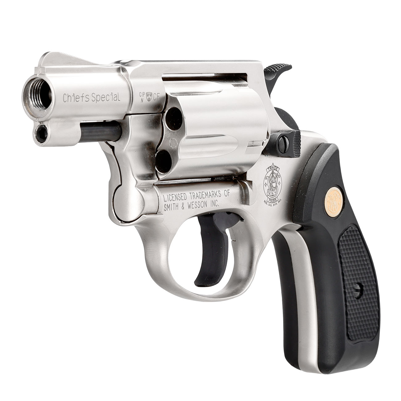 Smith & Wesson Chiefs Special Schreckschussrevolver Kal. 9mm R.K. vernickelt Bild 2