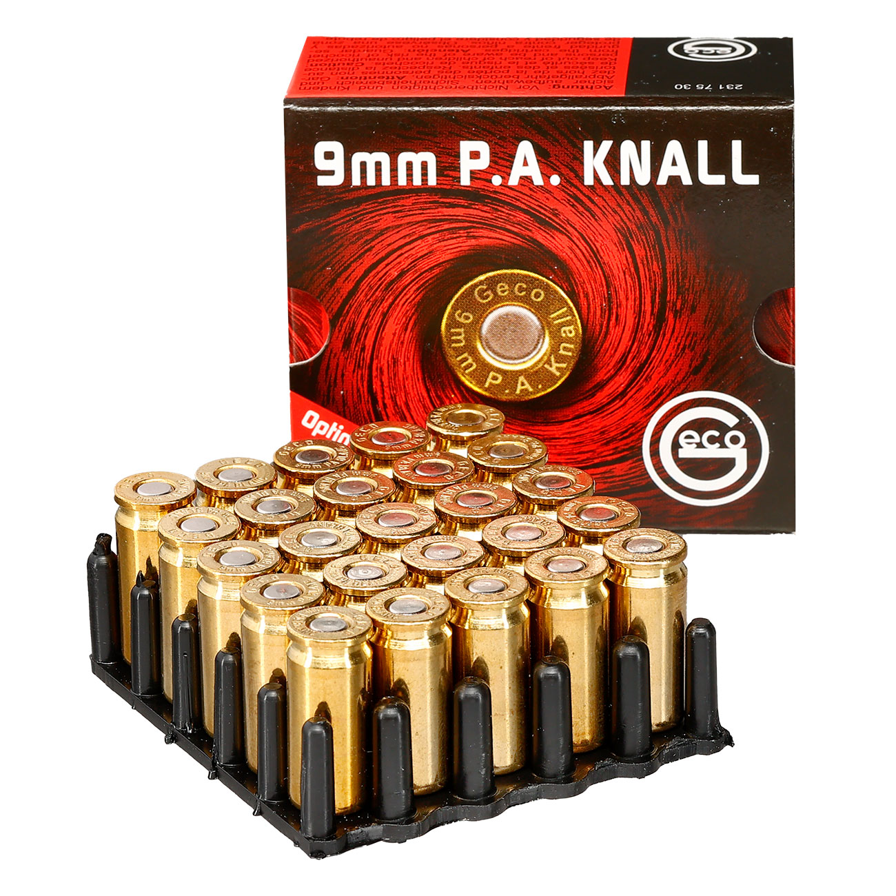 Geco Knallpatronen, 9mm P.A.K. 25 Stck Bild 2