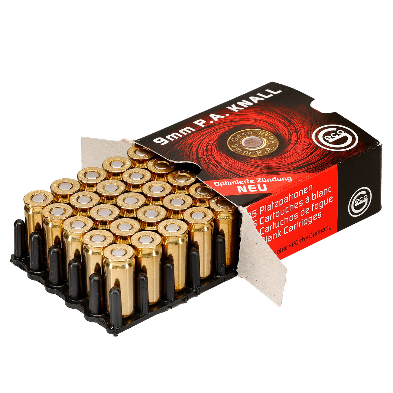 Geco Knallpatronen, 9mm P.A.K. 25 Stck Bild 3