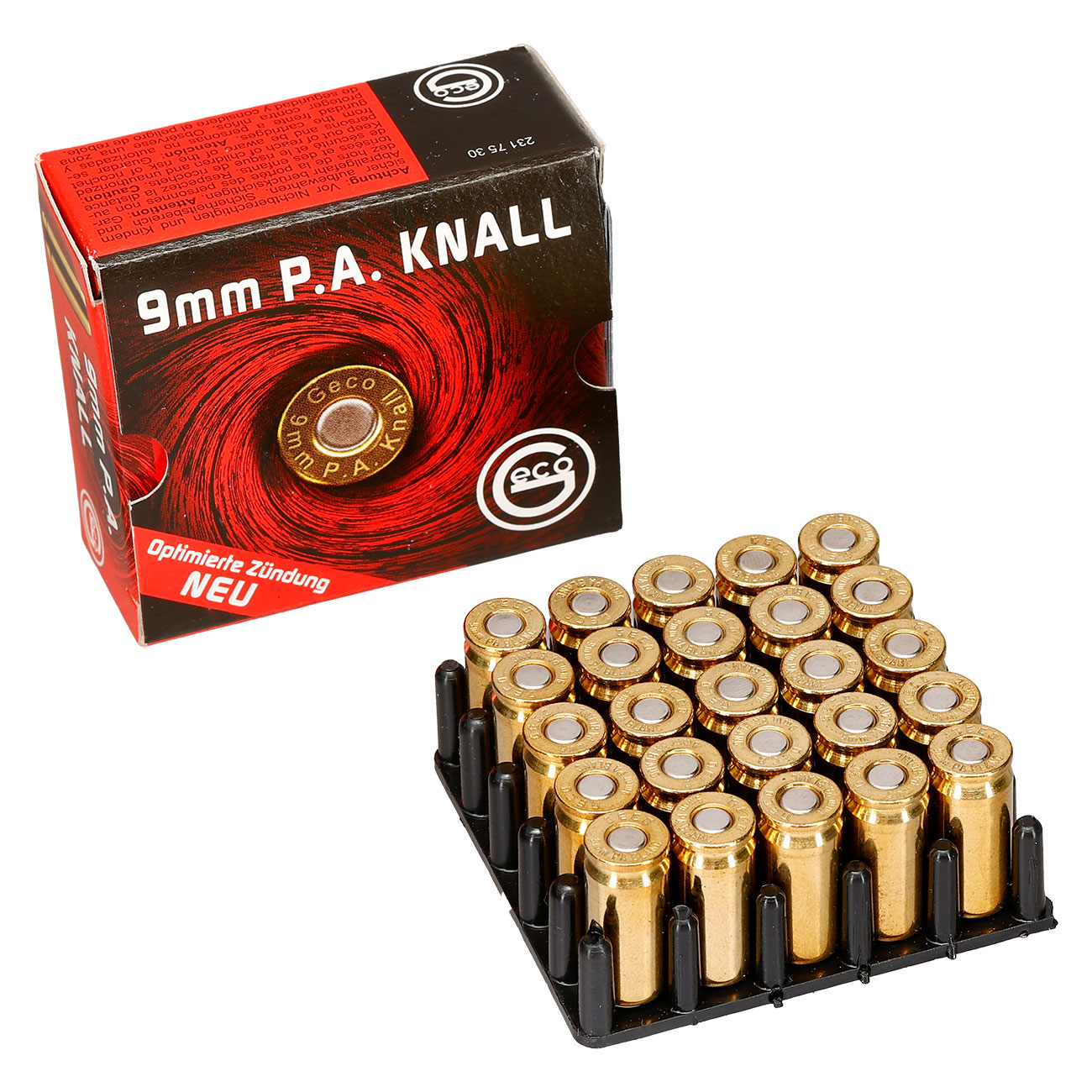 Geco Knallpatronen, 9mm P.A.K. 25 Stck Bild 7