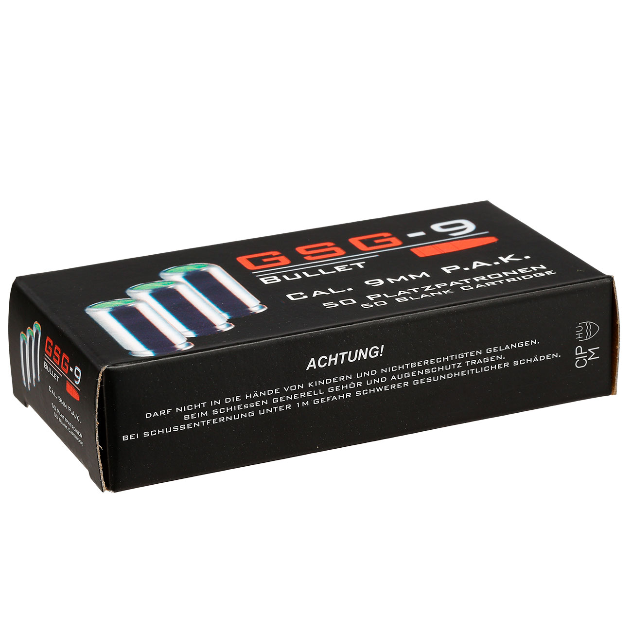 GSG-9 Bullet 9mm P.A.K. Platzpatronen, 50 Stck Bild 5