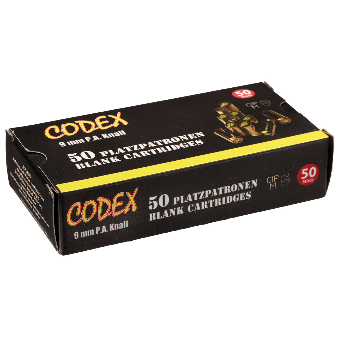 Codex Gold Knallpatronen 9mm P.A.K. 50 Stck Bild 8