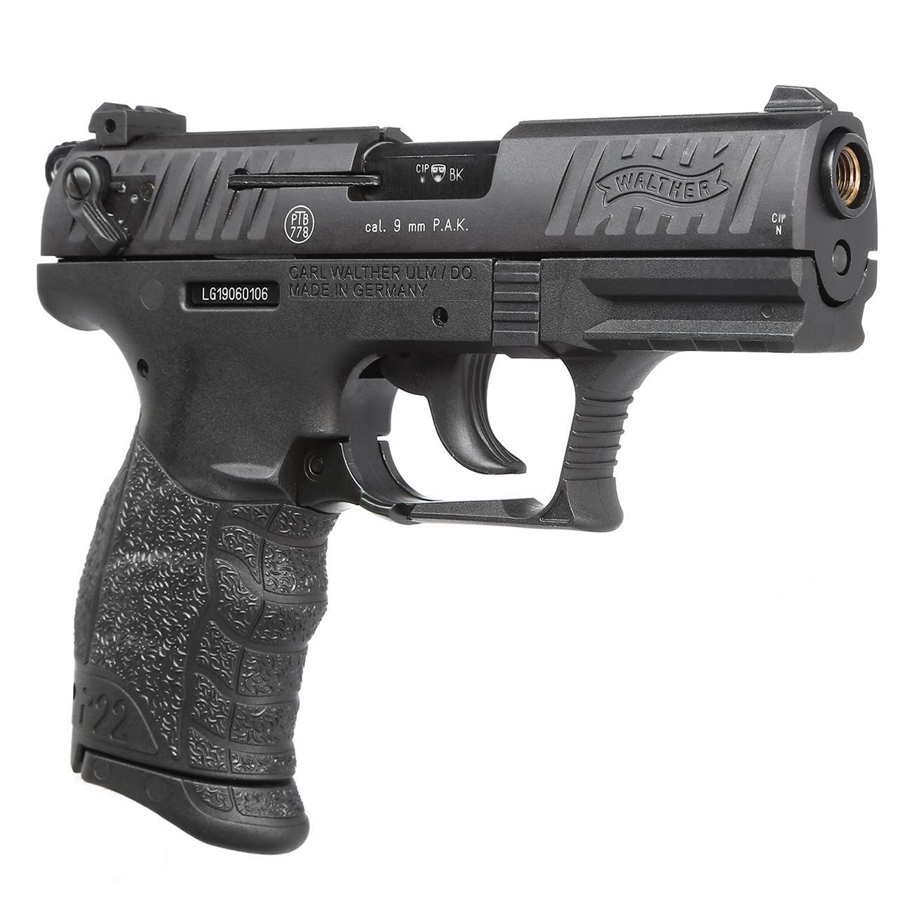 Walther P22Q Schreckschuss Pistole 9mm P.A.K. schwarz Bild 1
