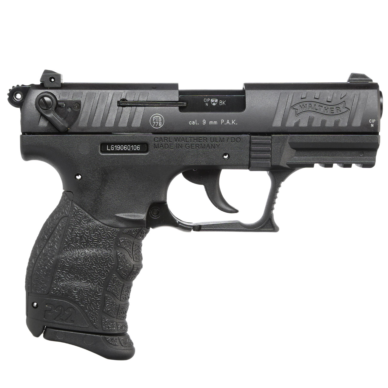 Walther P22Q Schreckschuss Pistole 9mm P.A.K. schwarz Bild 1