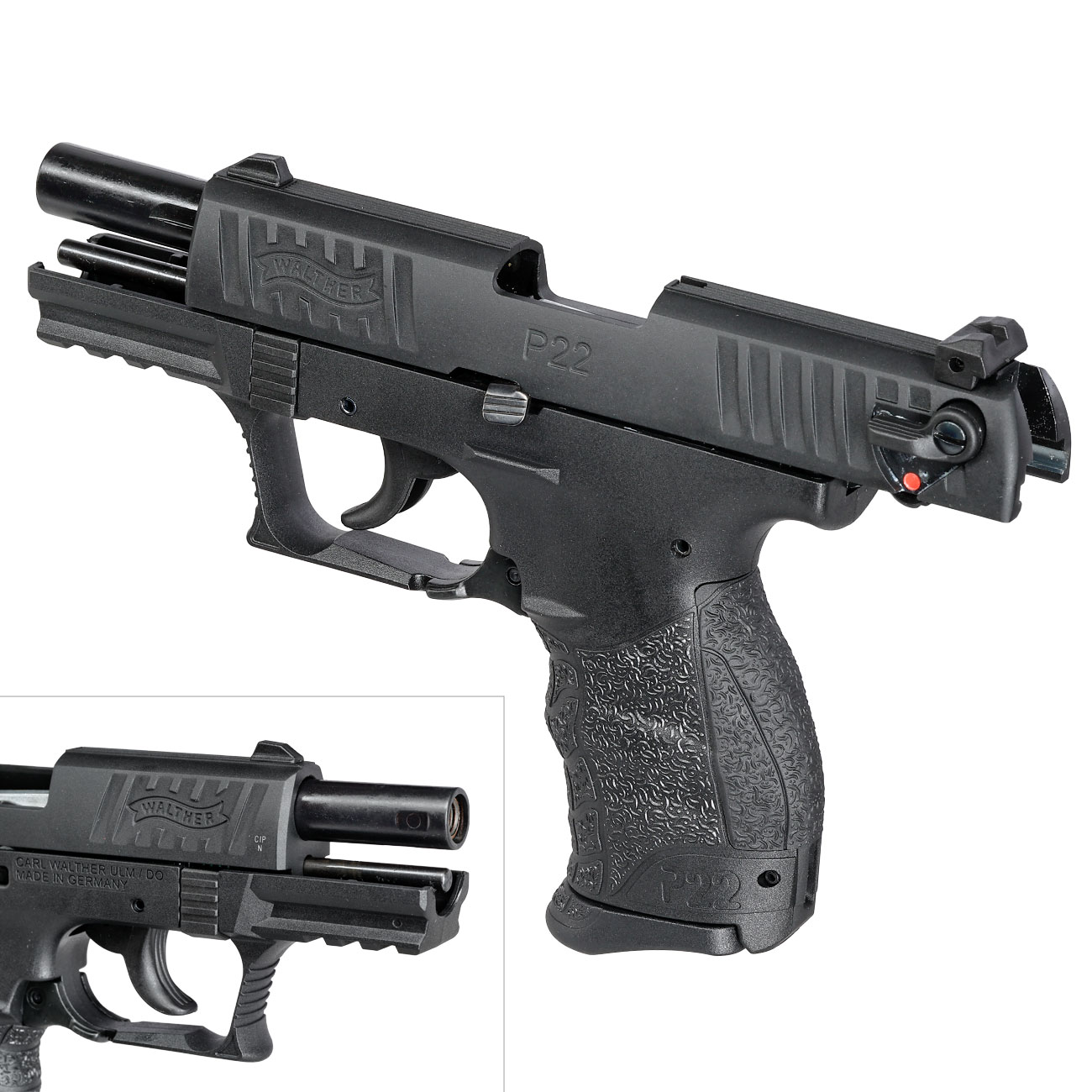 Walther P22Q Schreckschuss Pistole 9mm P.A.K. schwarz Bild 8