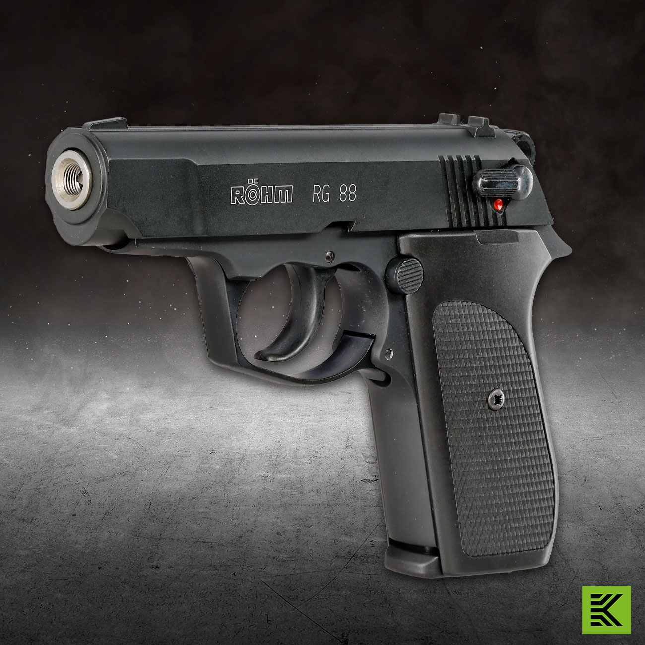 Rhm RG88 Schreckschuss Pistole Kal. 9mm P.A.K. brniert Bild 1