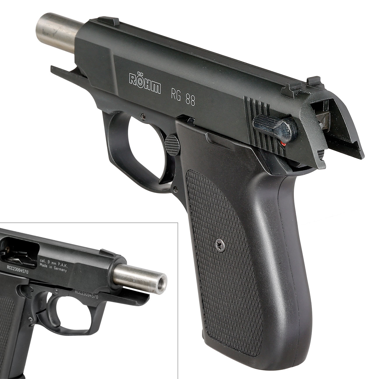 Rhm RG88 Schreckschuss Pistole Kal. 9mm P.A.K. brniert Bild 8