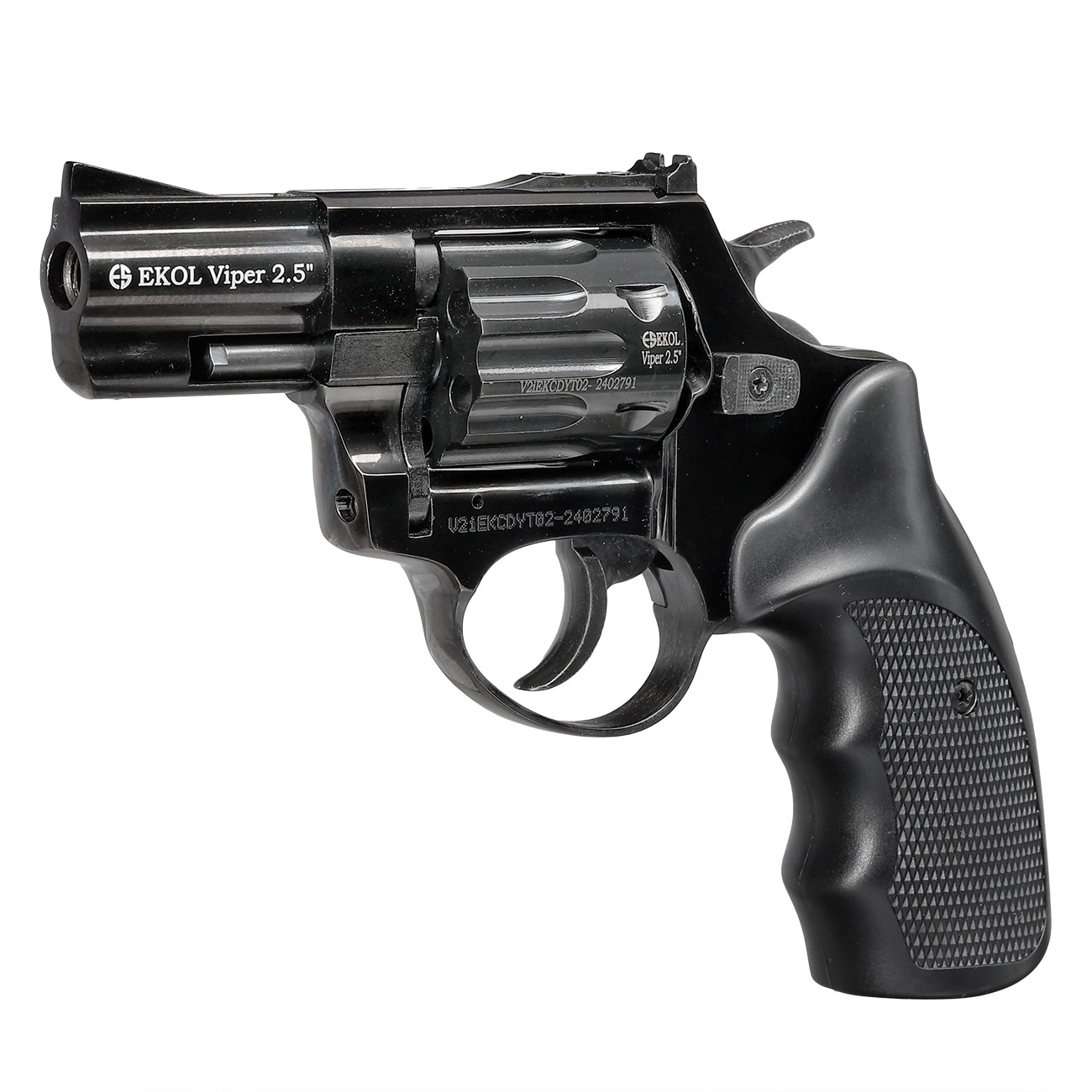 EKOL Viper Compact 2,5 Zoll Schreckschuss-Revolver 9mm R.K. brniert Bild 2
