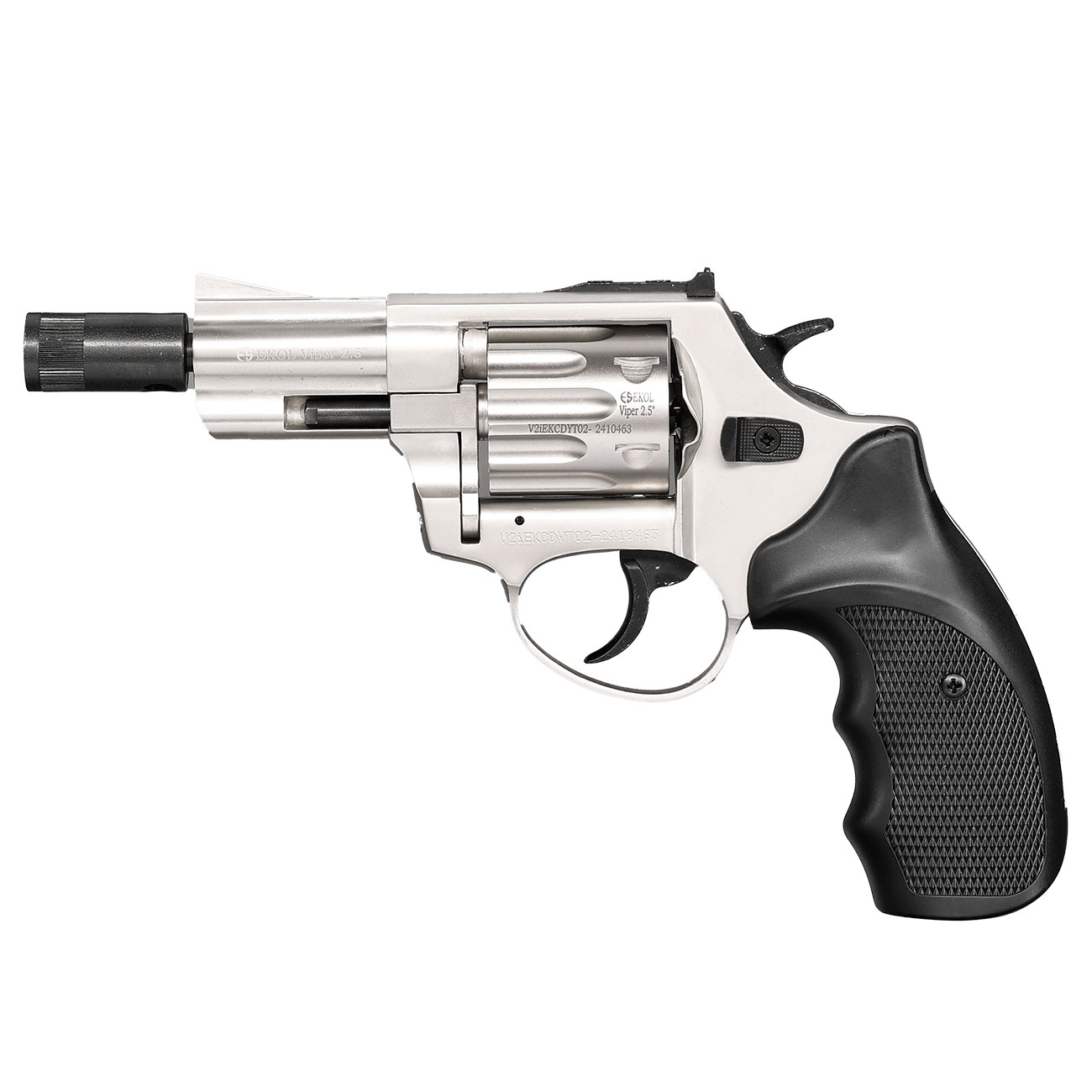 Ekol Viper Compact 2,5 Zoll Schreckschuss-Revolver 9mm R.K.nickel Bild 10