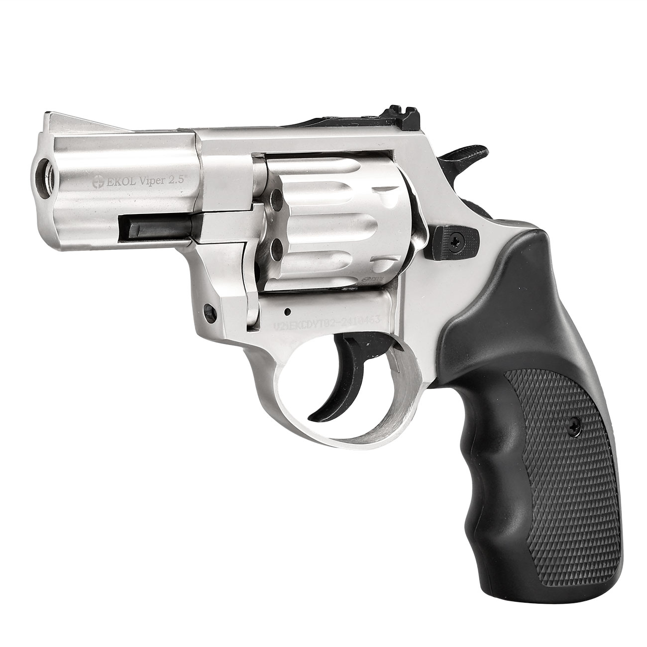 Ekol Viper Compact 2,5 Zoll Schreckschuss-Revolver 9mm R.K.nickel Bild 2