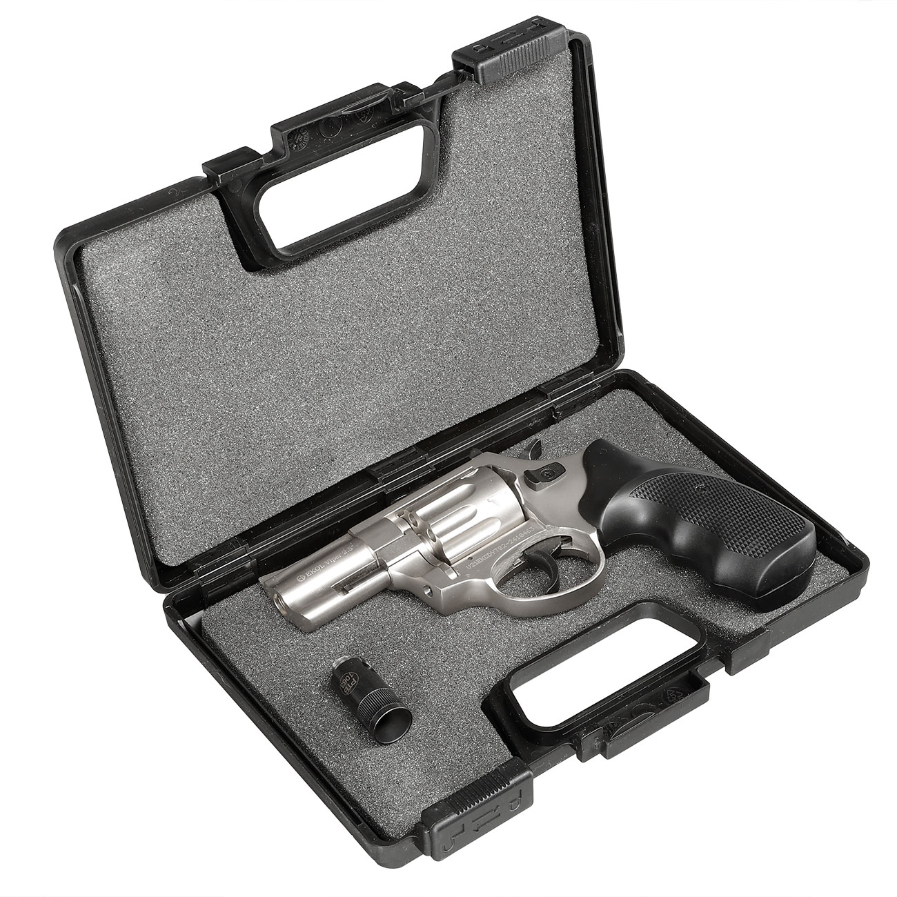 Ekol Viper Compact 2,5 Zoll Schreckschuss-Revolver 9mm R.K.nickel Bild 4