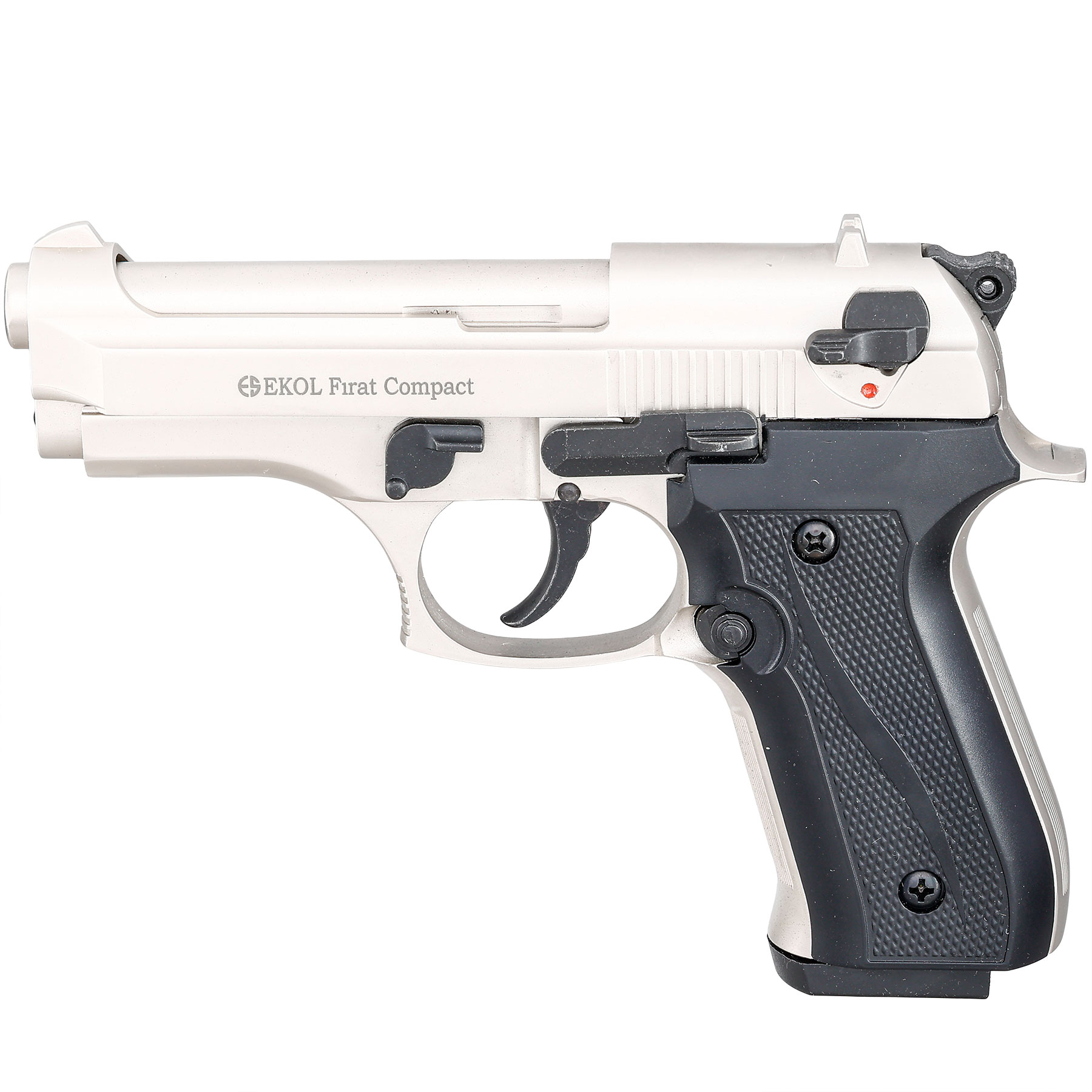 Ekol Firat Compact Schreckschuss Pistole Kal. 9 mm P.A.K. vernickelt