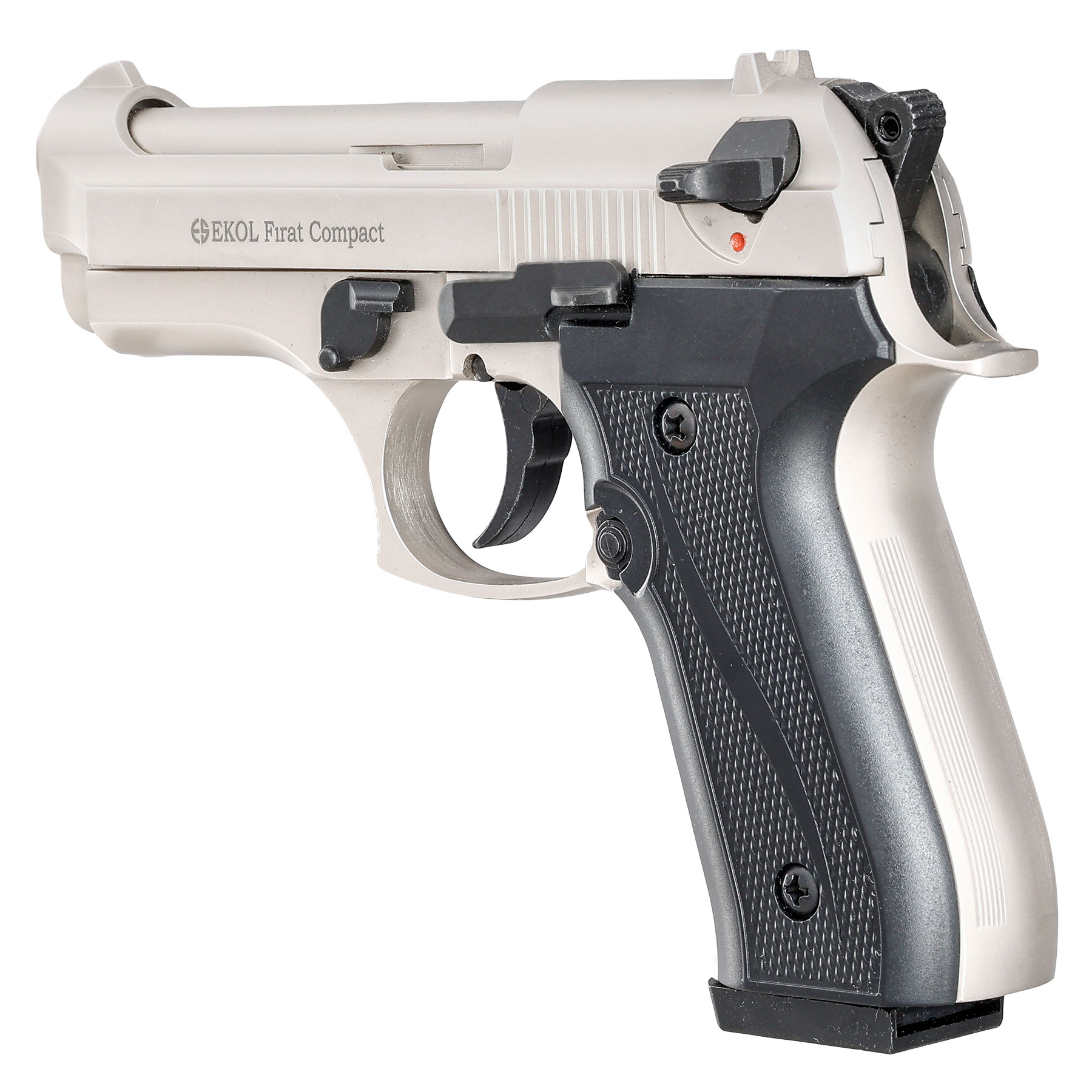 Ekol Firat Compact Schreckschuss Pistole Kal. 9 mm P.A.K. vernickelt Bild 6